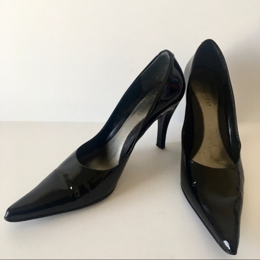 Nine West Dougo Pointy Toe Patent Leather Heels 9